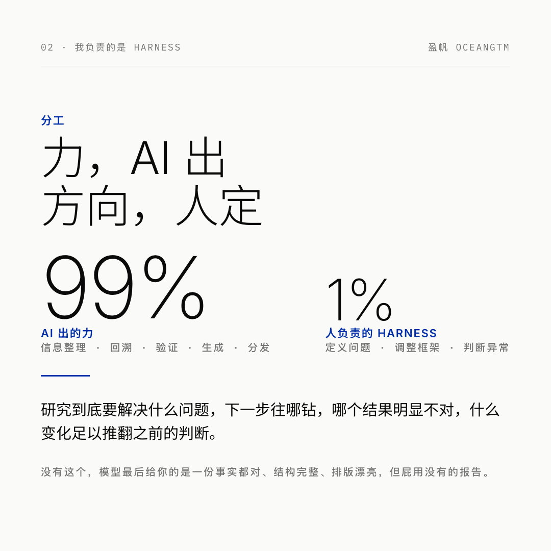 99% 与 1% 的分工